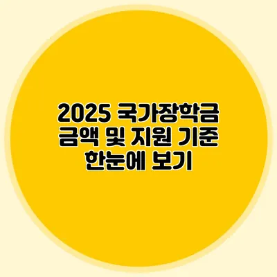 2025 국가장학금 금액 및 지원 기준 한눈에 보기